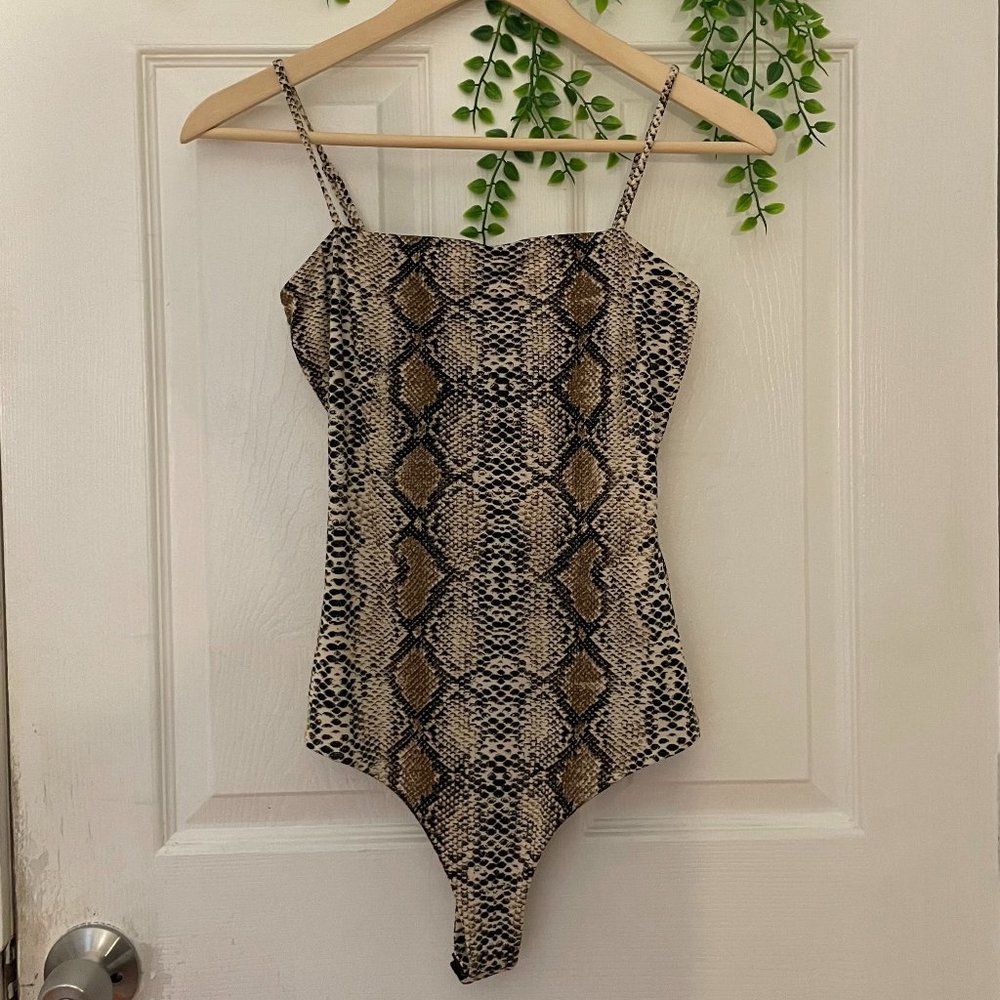 Windsor Snake Print Bodysuit